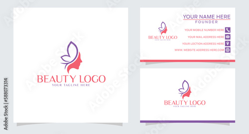 Vector beauty logo design 
