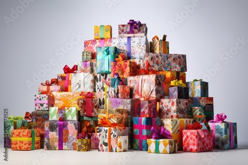 christmas gift boxes with gifts