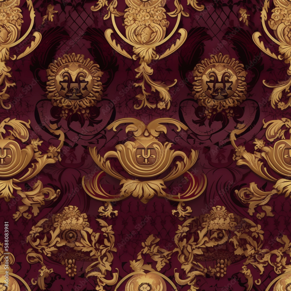 Seamless Royal Regal Design created by Generative Ai Seamless Royal Regal Design created by Generative Ai