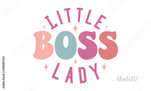 Little boss lady retro SVG.