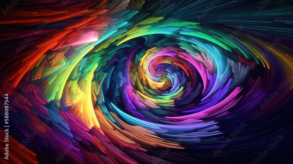 Abstract Lights, Generative AI Abstract Lights, Generative AI