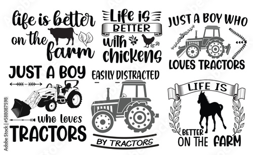 farming svg tshirt design bundle