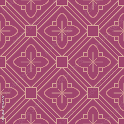 PERSIAN TILES ALL OVER PRINT SEAMLESS PATTERN VECTOR