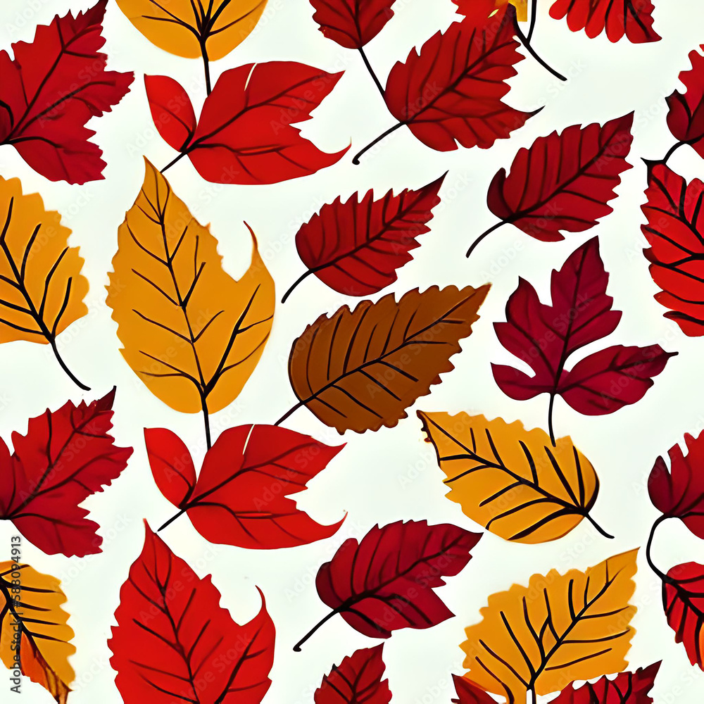 seamless pattern with autumn leaves seamless pattern with autumn leaves