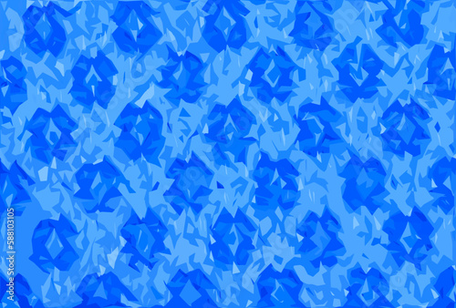 Vector illustration of a fragment of the texture of a blue and white tablecloth made in the 1960s in Ukraine. Traditional national ornament. 
