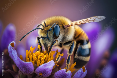 Bee on flower