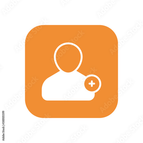 Add User icon vector stock.