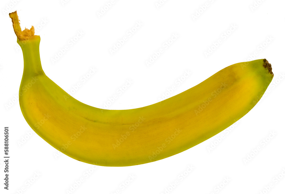 Banana on a white background. Fresh fruit isolated for design