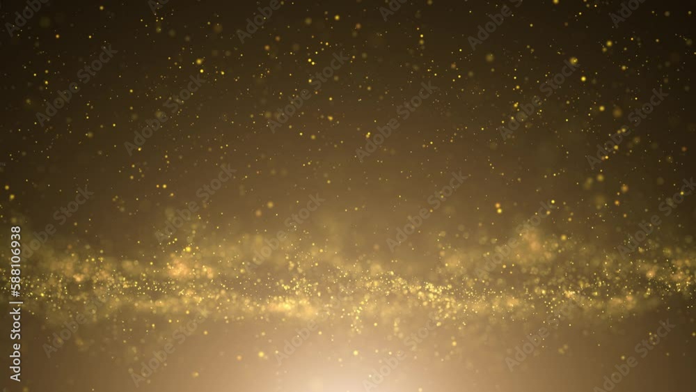 Looping golden flickering particles copy space animation. Seamless looping. Looping golden flickering particles copy space animation. Seamless looping.