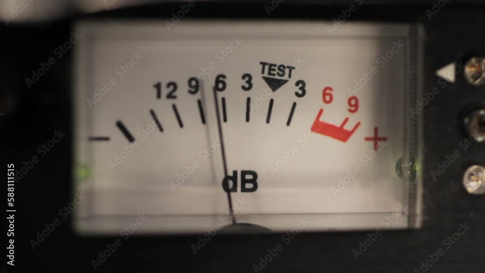 Sound levels running on analogue field mixer/equalizer Sound levels running on analogue field mixer/equalizer