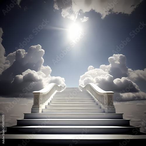 stairs of heaven. Generative AI