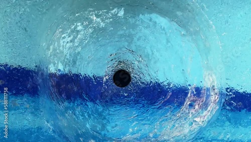 Pure Water Pool Surface Bubbles and Waves