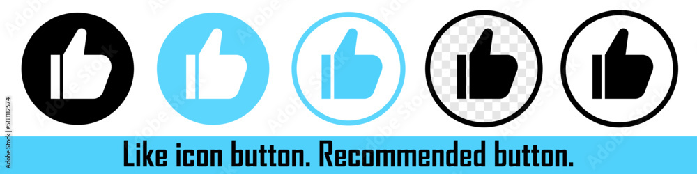 Thumb up. Approved. Like sign. Like on social media. Vector Thumb up. Approved. Like sign. Like on social media. Vector