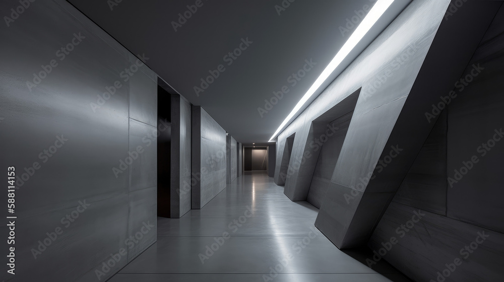 Luxury Modern House Interior Design with Indoor Pool Area Generative AI	