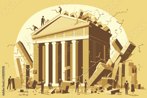 Banks failing and collapsing