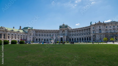 Hofburg Palace on heldenplatz Vienna Austria