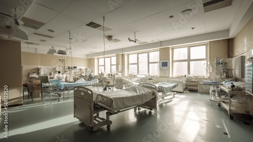 An abandoned hospital room (AI Generated)