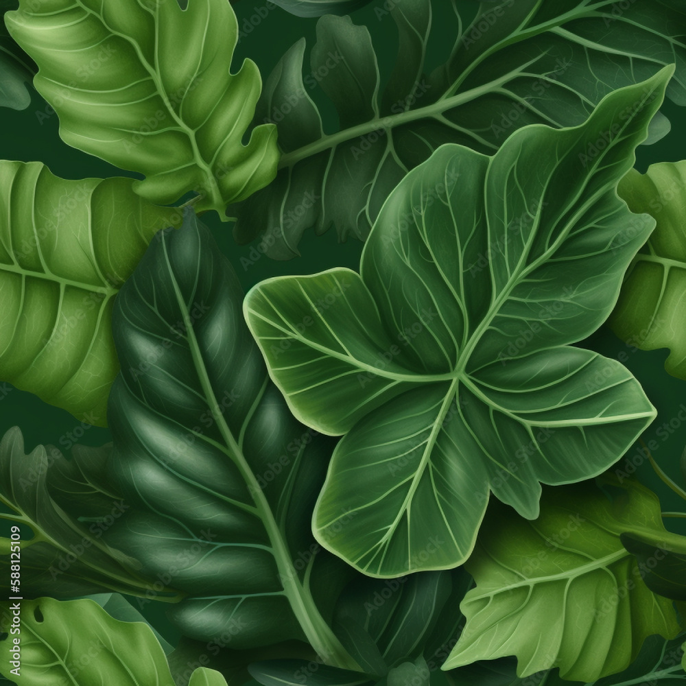 Fototapeta premium Leaves Background/ Pattern