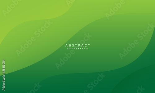 Fototapeta Naklejka Na Ścianę i Meble -  simple green background . modern wavy background style