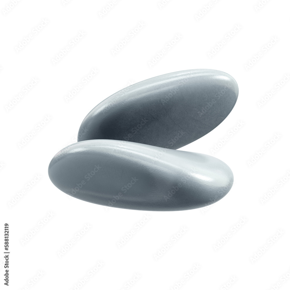 Stones for spa isolated on background Stones for spa isolated on background