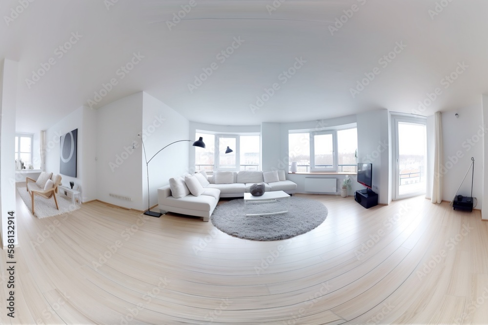 interior window design chrome indoor dining apartment contemporary loft sofa white inside staircase. Generative AI. interior window design chrome indoor dining apartment contemporary loft sofa white inside staircase. Generative AI.