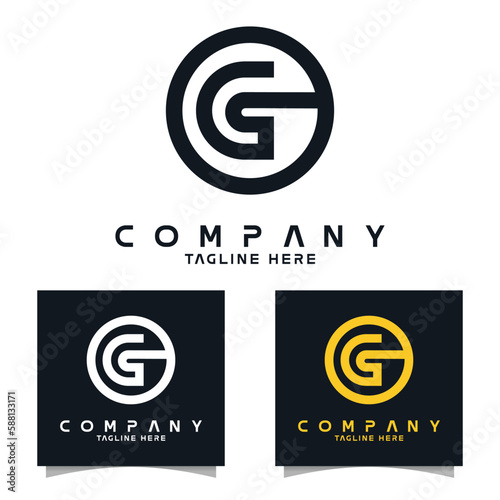 set logo design for company, business ,and brand identity