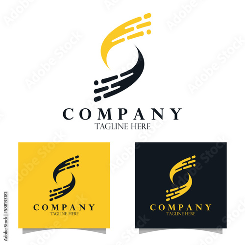 set logo design for company, business ,and brand identity