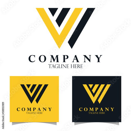 set logo design for company, business ,and brand identity
