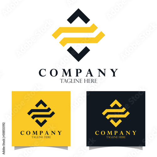set logo design for company, business ,and brand identity