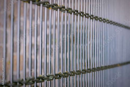 abstraction with railings on a background of light colors, fence