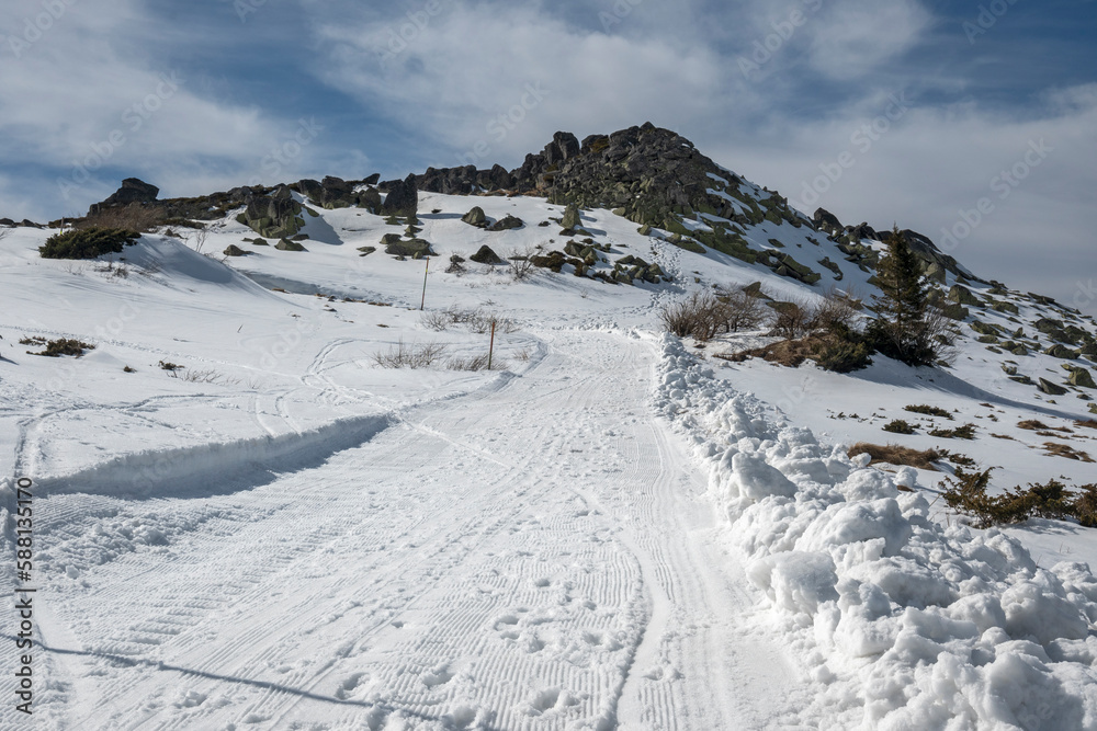 Winter landscape of Vitosha Mountain, Bulgaria