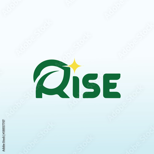 Rise nature vector logo design