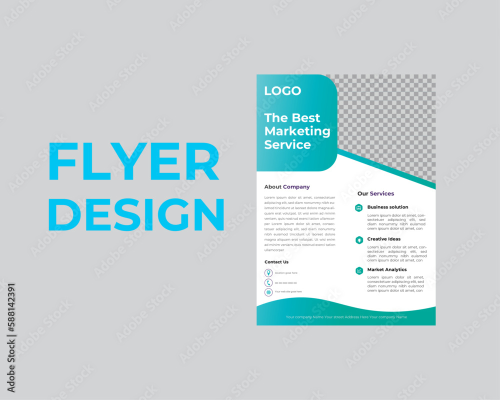 modern design template, business flyer design modern design template, business flyer design