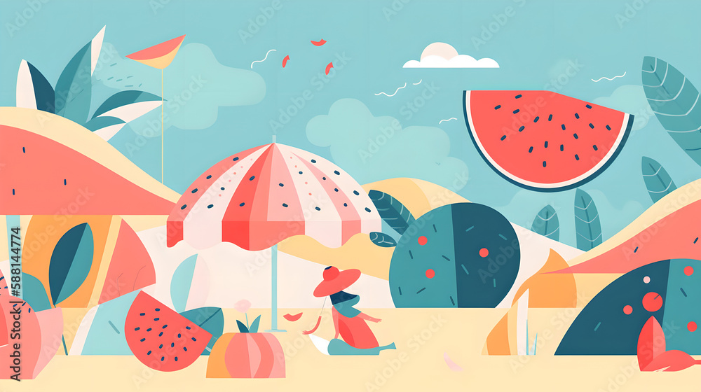 Vibrant and Colorful Art Celebrates the Joy of Summer
