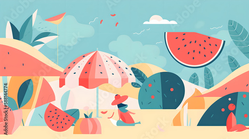 Vibrant and Colorful Art Celebrates the Joy of Summer 