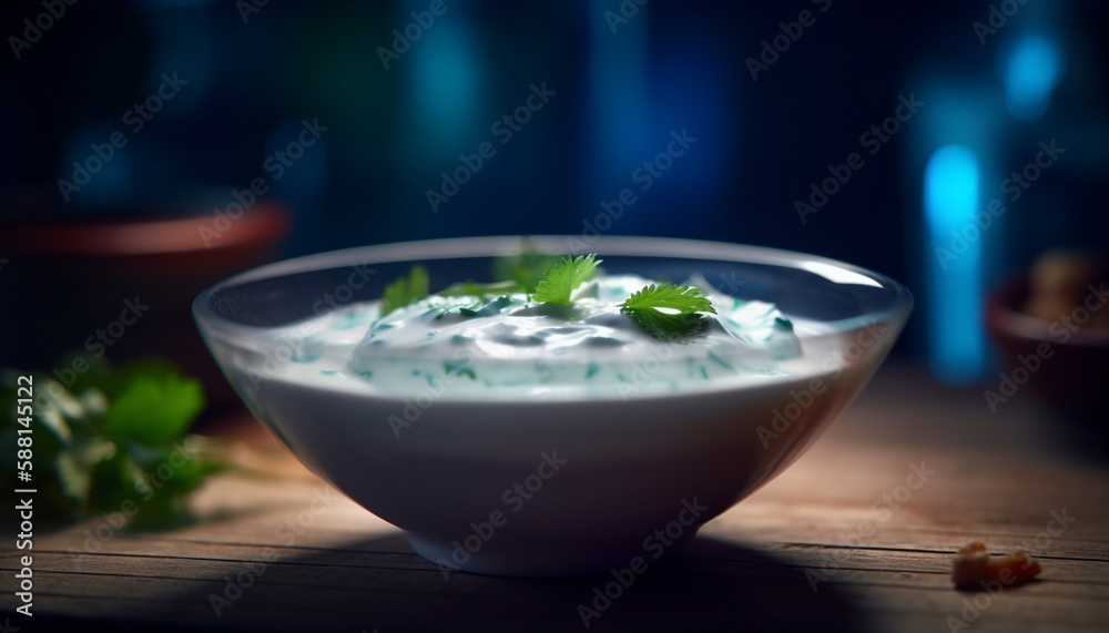 Healthy dip of tzatziki tops refreshing summer salad generated by AI Healthy dip of tzatziki tops refreshing summer salad generated by AI