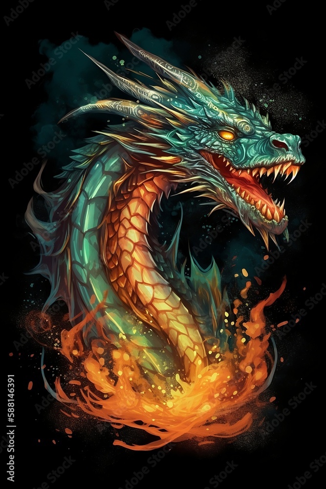 Dragon illustrative art Dragon illustration Dragon art Illustrative dragon design Dragon graphic art Dragon poster design Dragon wall art Fantasy dragon created using generative AI Dragon illustrative art Dragon illustration Dragon art Illustrative dragon design Dragon graphic art Dragon poster design Dragon wall art Fantasy dragon created using generative AI