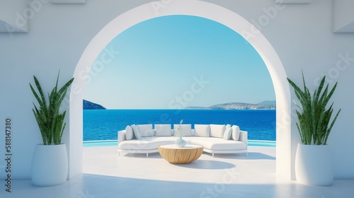 Gate to the sea view beach