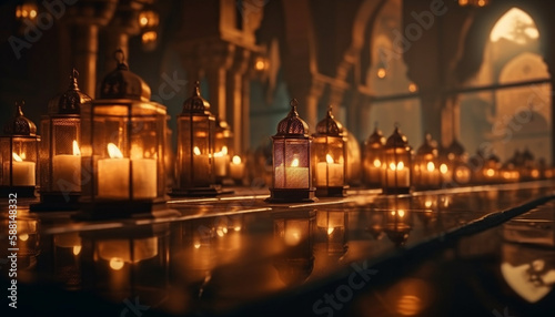 Catholic candle decoration symbolizes mourning and remembrance generated by AI © Jeronimo Ramos