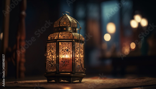 Ramadan lanterns illuminate Arabian nights with history generated by AI