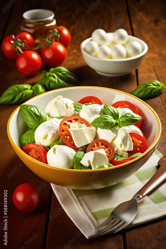 salad with cherry tomatoes and mozzarella salad with cherry tomatoes and mozzarella