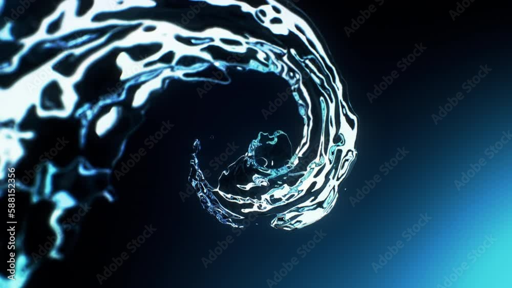 Video Stock Water swirl in mesmerizing motion as it spirals towards the