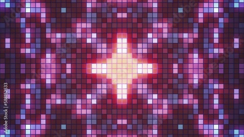 Pixel Mosaic VJ music Loop