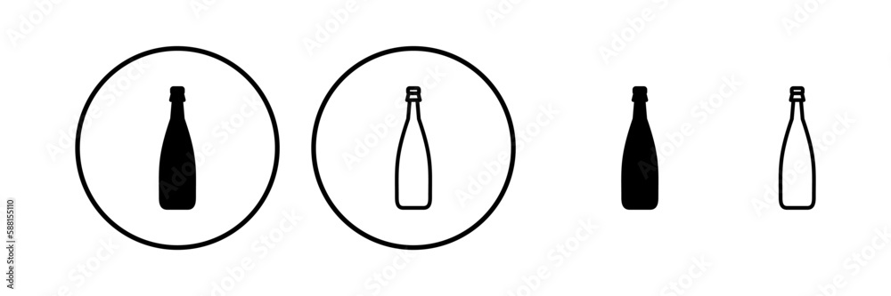 bottle icon vector. bottle icon in trendy flat design bottle icon vector. bottle icon in trendy flat design