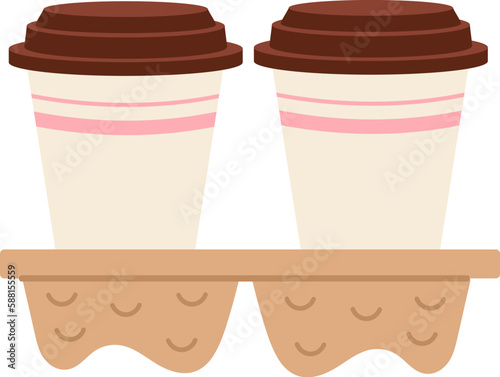 Hot Coffees In Paper Cup