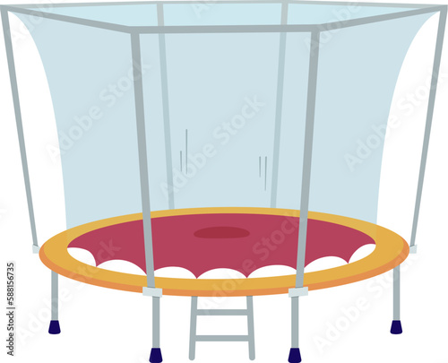 Trampoline With Safety Net