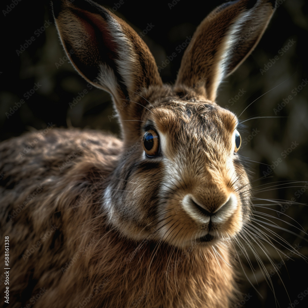 Fototapeta premium portrait of a rabbit
