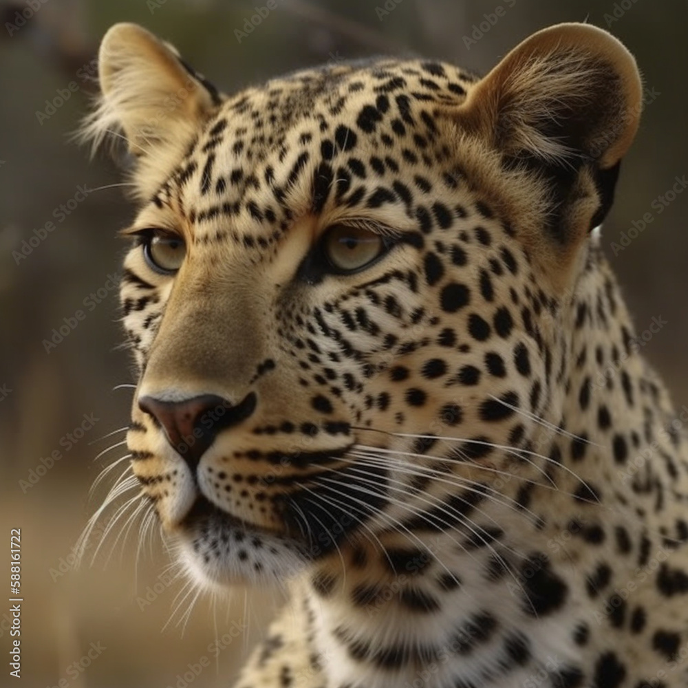 Fototapeta premium close up of a leopard