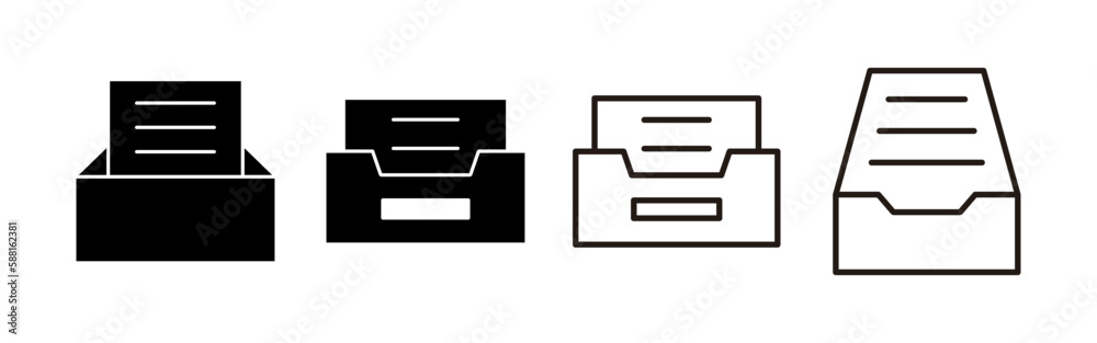 Archive folders icon vector for web and mobile app. Document vector icon. Archive storage icon. Archive folders icon vector for web and mobile app. Document vector icon. Archive storage icon.