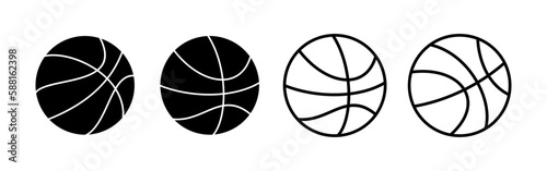 Basketball icon vector for web and mobile app. Basketball ball sign and symbol